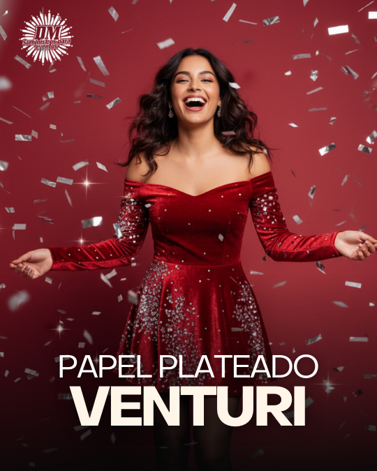 Papel Confetti Venturi | Plateado