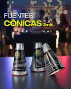 Fuente Cónica 3 mts 30 segundos