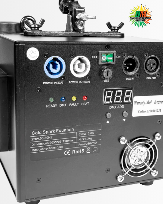 Máquina Chispa Fría | Cascada | 650W
